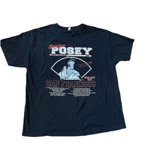 San Fransisco Buster Posey Tribute Collectible T-shirt Baseball Shirt Size XXL